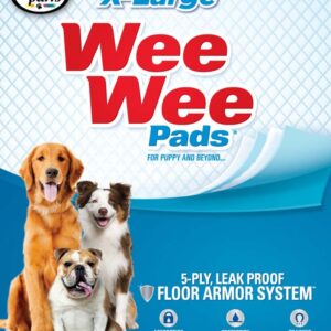Four Paws Wee-Wee Superior Performance Dog Pads 21 Count X-Large 28" x 34"