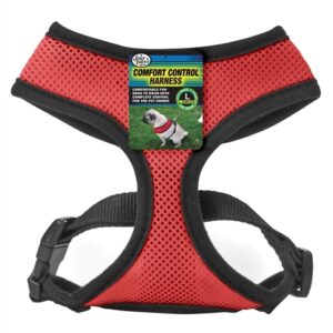 Four Paws Comfort Control Dog Harness Red Large