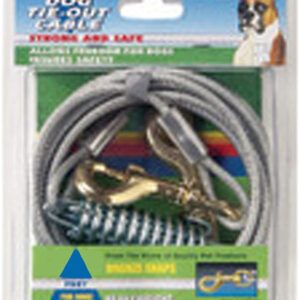 Four Paws Heavy Weight Tie Out Cable Silver 30 Feet