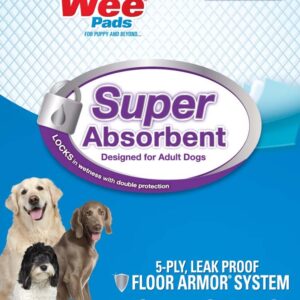Four Paws Wee-Wee Super Absorbent Pads For Dogs 10 Count Large 24 In X 24 In