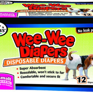Four Paws Wee-Wee Disposable Dog Diapers 12 Count X-Small