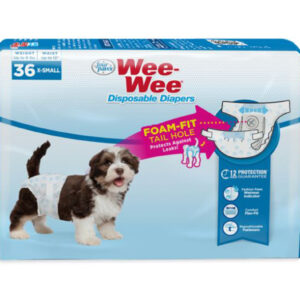 Four Paws Wee-Wee Disposable Dog Diapers 36 Count X-Small