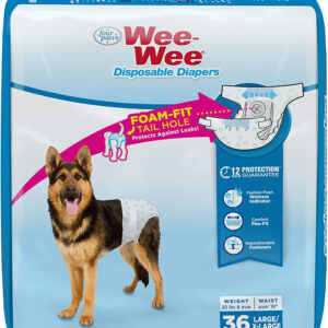 Four Paws Wee-Wee Disposable Dog Diapers 36 Count Large/X-Large