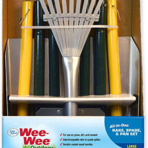 Four Paws Wee-Wee All-in-One Dog Poop Rake, Spade and Pan Set Large, 9.5" x 10" x 38"