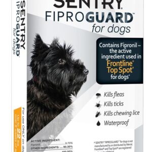 Sentry Fiproguard Dog Flea and Tick Squeeze-On 0.069 Fl Oz, 3 Ct