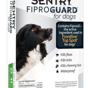 Sentry Fiproguard Dog Flea and Tick Squeeze-On 0.135 Fl Oz, 3 Ct