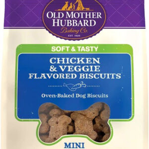 Omh Mini Soft Tasty Chicken Veggies 8oz  Chewy Biscuits