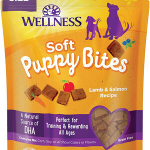 Wellness Soft Puppy Bites Value Bag Lamb Salmon 8oz