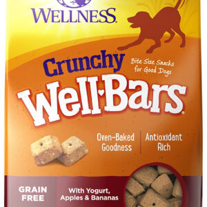 Wellbar Crunchy Yogrt Aple Banan45oz  Dog Snack