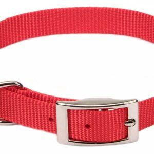 Coastal Single-Ply Nylon Collar Red 5/8X12In