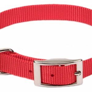 Coastal Single-Ply Nylon Collar Red 5/8X16In
