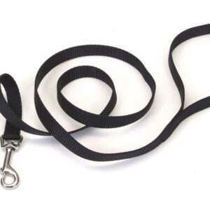 Coastal Single-Ply Nylon Dog Leash Black 3/4 in x 4 ft