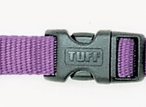 Coastal Adjustable Nylon Collar With Tuff Buckle Purple 5/8X10-14In