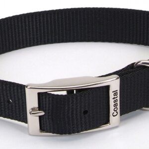 Coastal Single-Ply Nylon Collar Black 1X18In