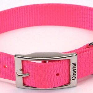 Coastal Single-Ply Nylon Collar Neon Pink 1X18In