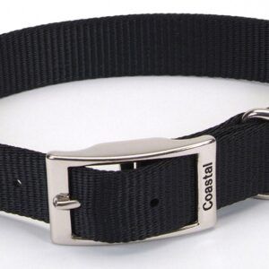 Coastal Single-Ply Nylon Collar Black 1X20In