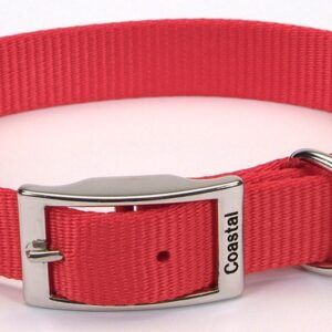 Coastal Single-Ply Nylon Collar Red 1X20In