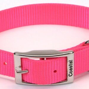 Coastal Single-Ply Nylon Collar Neon Pink 1X22In