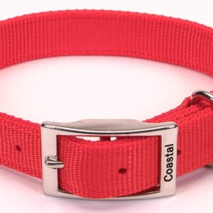 Coastal Double-Ply Nylon Collar Red 1X18In