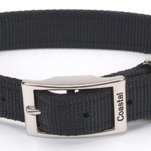 Coastal Double-Ply Nylon Collar Black 1X20In