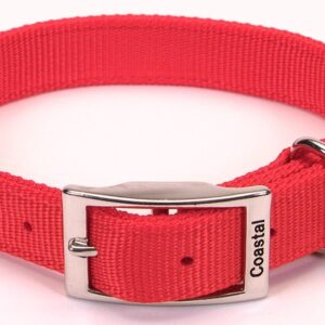 Coastal Double-Ply Nylon Collar Red 1X20In