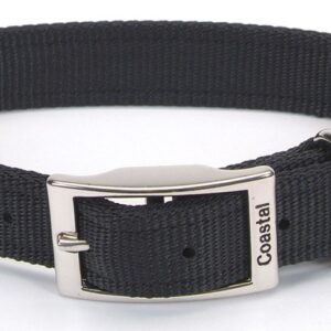 Coastal Double-Ply Nylon Collar Black 1X22In