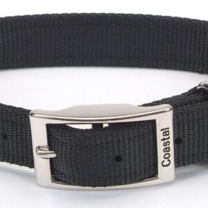 Coastal Double-Ply Nylon Collar Black 1X24In