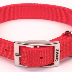 Coastal Double-Ply Nylon Collar Red 1X24In