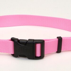 Coastal Adjustable Nylon Collar With Tuff Buckle Bright Pink 1X26In
