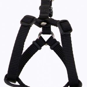 Coastal Standard Adjustable Nylon Harness Black 1X 26-38