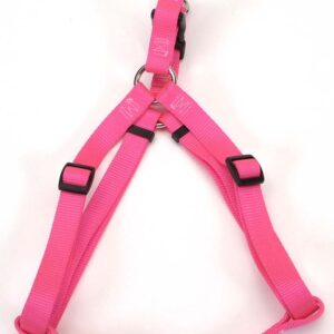 Coastal Comfort Wrap Adjustable Nylon Harness Neon Pink 3/4X20-30In