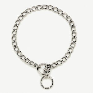 Titan Chain Training Dog Collar X-Fine Nickel, Chrome 1.5 mm x 12 in