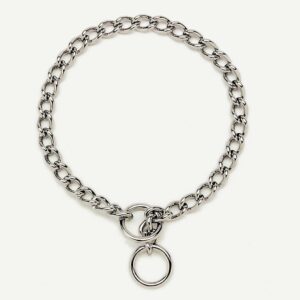 Titan Chain Training Dog Collar Heavy Nickel, Chrome 3 mm x 22 in