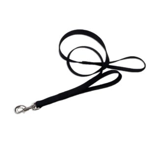 Coastal Loops 2 Double Handle Nylon Leash Black 1X4Ft