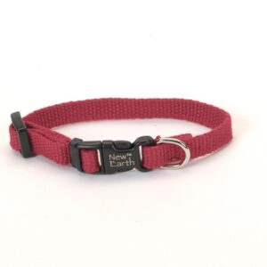 Coastal New Earth Soy Adjustable Collar Cranberry 3/8X6-8In