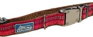 Coastal K9 Explorer 5/8 Inch Adj Collar Berry Red (8-12 Inch)