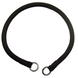Coastal Round Nylon Training Dog Collar Black 3/8 in x 16 in