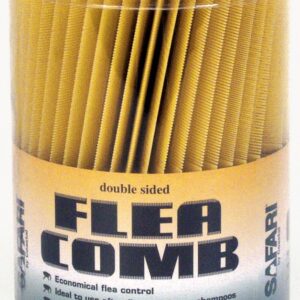 Safari Plastic Double Sided Dog Flea Comb 9 in x 2.25 in 100 Piece
