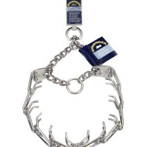 Herm. Sprenger Ultra Plus Prong Training Dog Collar Nickel, Chrome 3.8 mm x 22 in