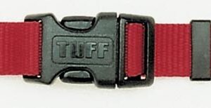 Coastal Adjustable Nylon Collar With Tuff Buckle Red 1X20In