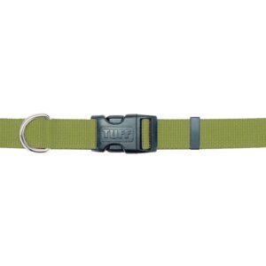 Coastal Adjustable Nylon Collar With Tuff Buckle Palm Green 5/8X14In