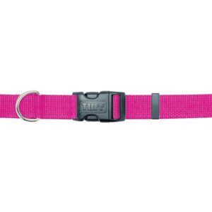 Coastal Adjustable Nylon Collar With Tuff Buckle Pink Flamingo 5/8X14In