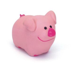 Rascals Latex Pig Dog Toy Pink 2.75 in
