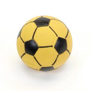 Rascals Latex Dog Toy Soccerball Yellow 3 in