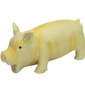 Coastal Rascals Latex Toy Pig Yellow 7.25In