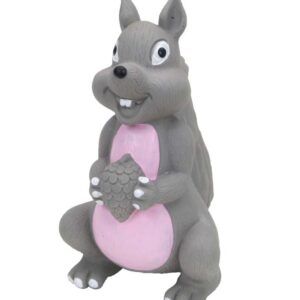 Coastal Rascals Latex Toy Squirrel Gray 6In