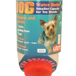 Lixit Small Dog Water Bottle White, Silver