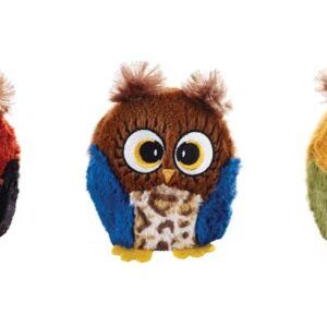 Spot Hoots Owl Plush Dog Toy Assorted 3 in