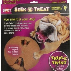 Ethical Pet Spot Seek-A-Treat Advanced Challenge Triple Twist Dog Toy