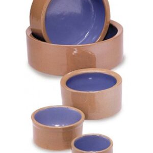 Spot Stoneware Crock Dog Bowl Blue 4.75 in